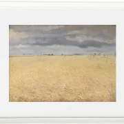 Laurits Andersen Ring – Ein Roggenfeld in der Nähe von Ring Village 1887 | Giclée Kunstdruck gerahmt
