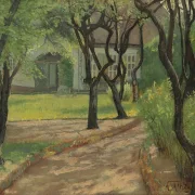 Laurits Andersen Ring – En snoet sti 1893 | Indrammet giclée-kunsttryk