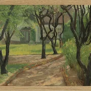 Laurits Andersen Ring – En snoet sti 1893 | Indrammet giclée-kunsttryk