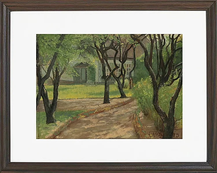 Laurits Andersen Ring – En snoet sti 1893 | Indrammet giclée-kunsttryk
