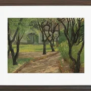 Laurits Andersen Ring – En snoet sti 1893 | Indrammet giclée-kunsttryk