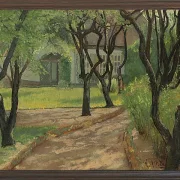 Laurits Andersen Ring – En snoet sti 1893 | Indrammet giclée-kunsttryk