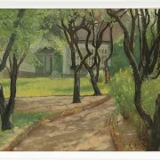 Laurits Andersen Ring – En snoet sti 1893 | Indrammet giclée-kunsttryk