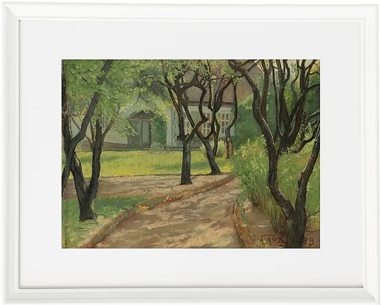 Laurits Andersen Ring – En snoet sti 1893 | Indrammet giclée-kunsttryk