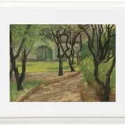 Laurits Andersen Ring – En snoet sti 1893 | Indrammet giclée-kunsttryk