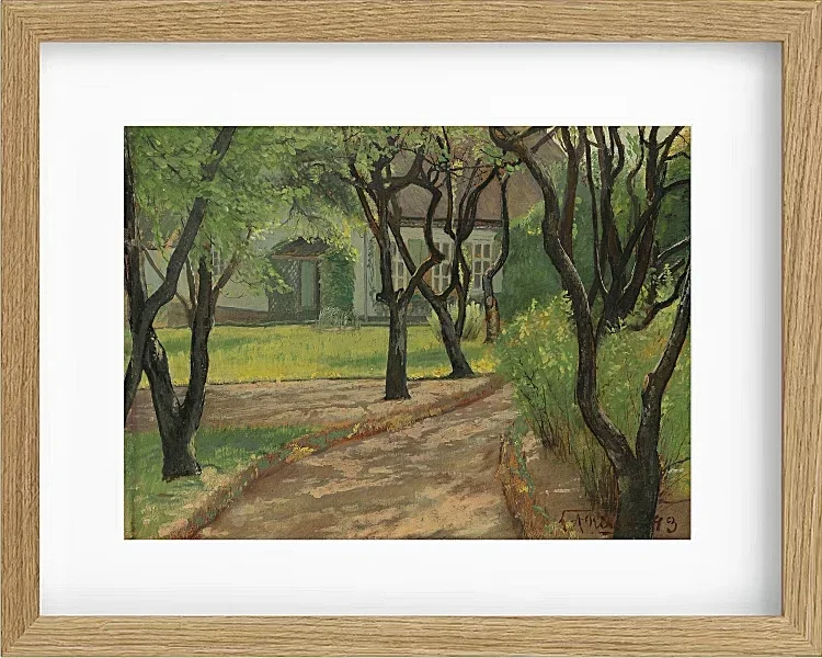 Laurits Andersen Ring – En snoet sti 1893 | Indrammet giclée-kunsttryk
