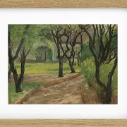 Laurits Andersen Ring – En snoet sti 1893 | Indrammet giclée-kunsttryk