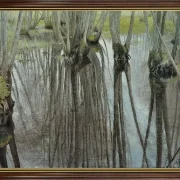 Laurits Andersen Ring | Ellestammer - 1893 | Indrammet kunsttryk | Realisme