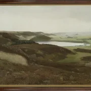 Laurits Andersen Ring – Eine Landschaft in der Nähe von Bryrup, Jütland 1888 | Giclée Kunstdruck gerahmt