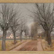 Laurits Andersen Ring – En vej ved Vinderød, Sjælland 1898 | Indrammet giclée-kunsttryk