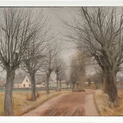 Laurits Andersen Ring – En vej ved Vinderød, Sjælland 1898 | Indrammet giclée-kunsttryk