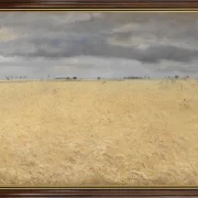 Laurits Andersen Ring | En rugmark nær Ringlandsby - 1887 | Indrammet kunsttryk | Realisme