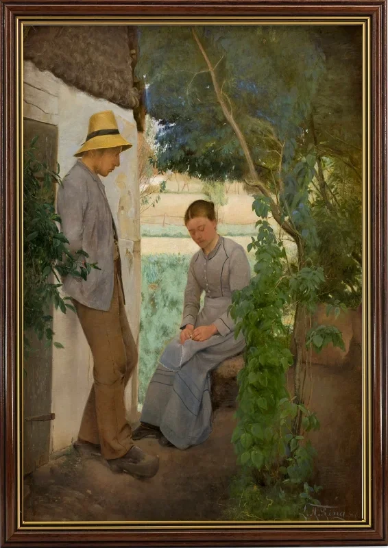 Laurits Andersen Ring | Frieri - 1886 | Indrammet kunsttryk | Realisme