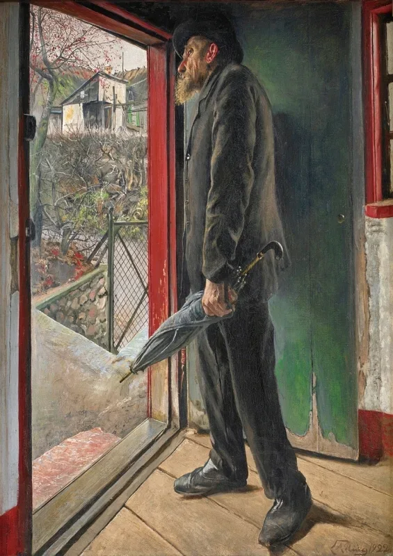 Laurits Andersen Ring | Hat es aufgehört zu regnen – 1922 | Gerahmter Kunstdruck | Realismus