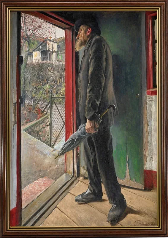 Laurits Andersen Ring | Hat es aufgehört zu regnen – 1922 | Gerahmter Kunstdruck | Realismus