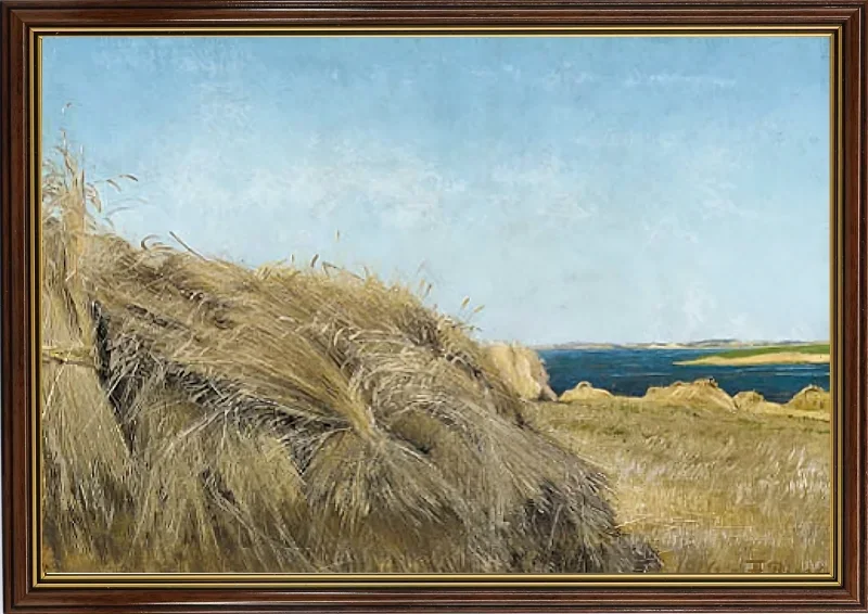 Laurits Andersen Ring | Høstlandskab i solskin - 1916 | Indrammet kunsttryk | Realisme