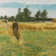Laurits Andersen Ring – Høsttid, Ladby 1930 | Indrammet giclée-kunsttryk