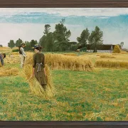 Laurits Andersen Ring – Høsttid, Ladby 1930 | Indrammet giclée-kunsttryk