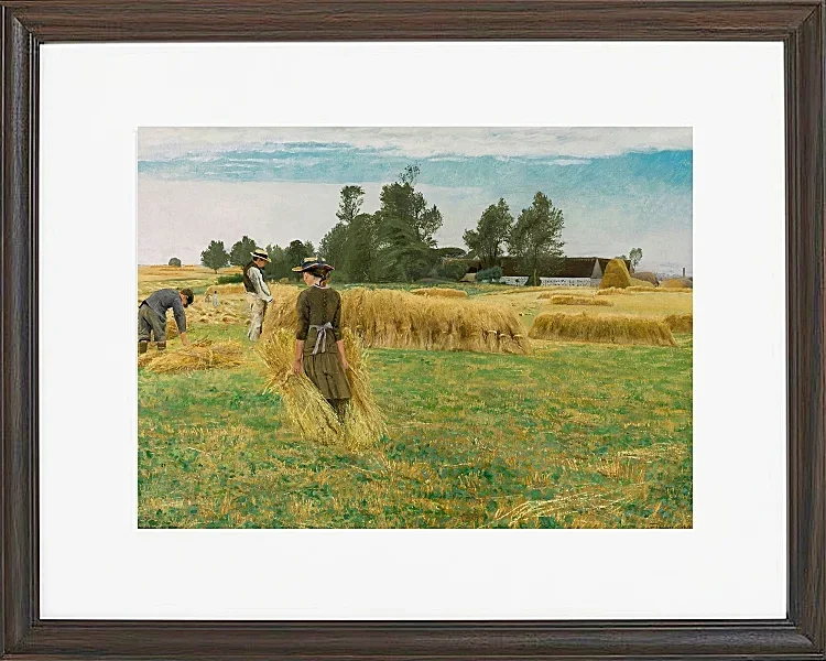 Laurits Andersen Ring – Høsttid, Ladby 1930 | Indrammet giclée-kunsttryk