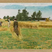 Laurits Andersen Ring – Høsttid, Ladby 1930 | Indrammet giclée-kunsttryk