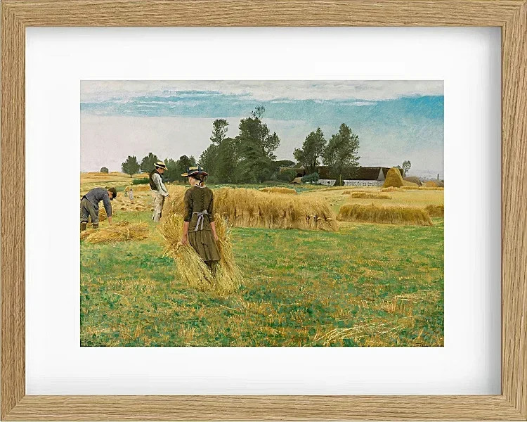 Laurits Andersen Ring – Høsttid, Ladby 1930 | Indrammet giclée-kunsttryk
