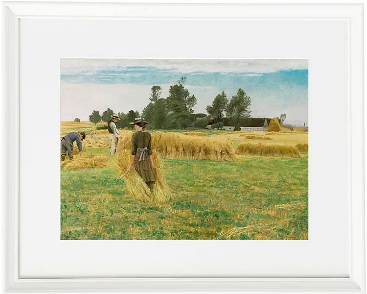 Laurits Andersen Ring – Høsttid, Ladby 1930 | Indrammet giclée-kunsttryk
