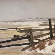 Laurits Andersen Ring | Optøning – 1901 | Indrammet kunsttryk | Realisme