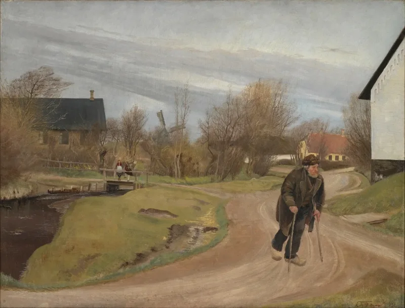 Laurits Andersen Ring – Frühling in Hals, Jütland 1892 | Giclée Kunstdruck gerahmt