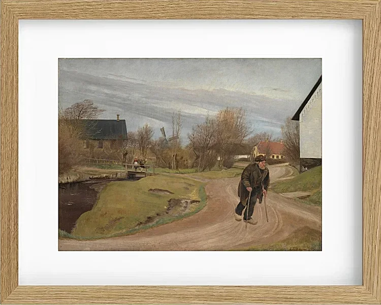 Laurits Andersen Ring – Frühling in Hals, Jütland 1892 | Giclée Kunstdruck gerahmt