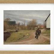 Laurits Andersen Ring – Frühling in Hals, Jütland 1892 | Giclée Kunstdruck gerahmt