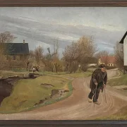 Laurits Andersen Ring – Frühling in Hals, Jütland 1892 | Giclée Kunstdruck gerahmt