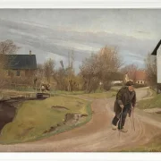 Laurits Andersen Ring – Frühling in Hals, Jütland 1892 | Giclée Kunstdruck gerahmt