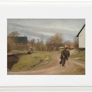 Laurits Andersen Ring – Frühling in Hals, Jütland 1892 | Giclée Kunstdruck gerahmt