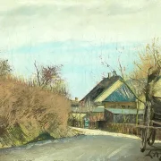 Laurits Andersen Ring | Straße in Baldersbrønde - 1913 | Gerahmter Kunstdruck | Realismus