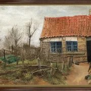Laurits Andersen Ring | Den gamle smedje - 1875 | Indrammet kunsttryk | Realisme