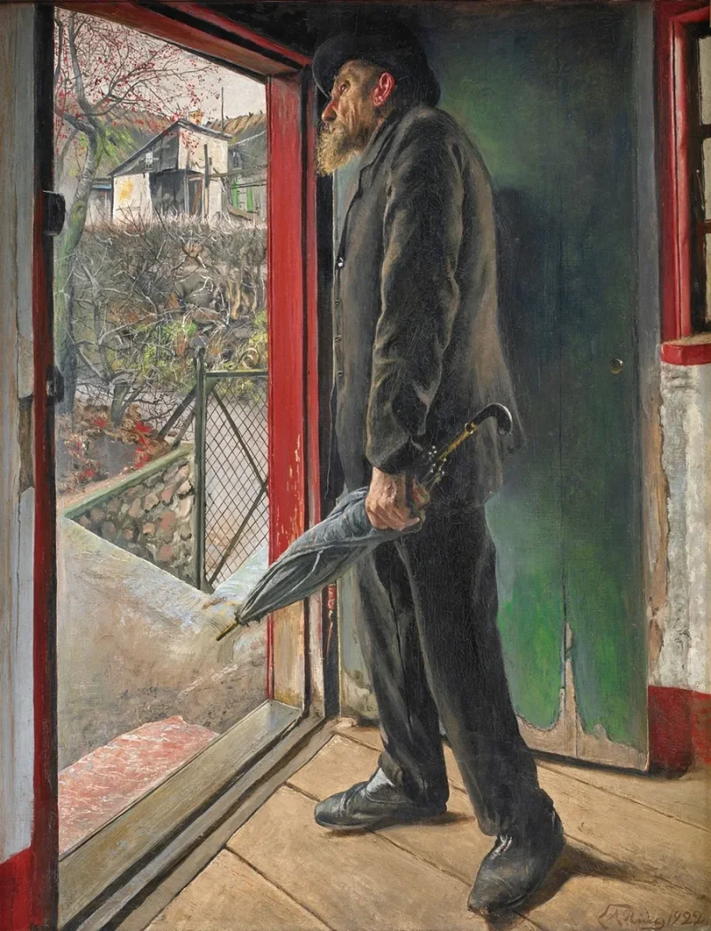 Laurits Andersen Ring – Hat es aufgehört zu regnen 1922 | Giclée Kunstdruck gerahmt