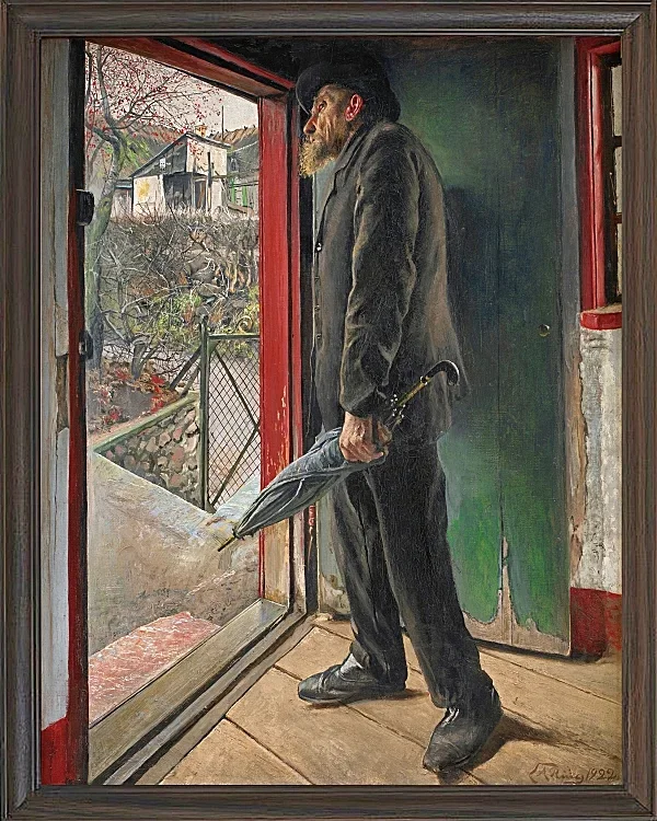 Laurits Andersen Ring – Hat es aufgehört zu regnen 1922 | Giclée Kunstdruck gerahmt