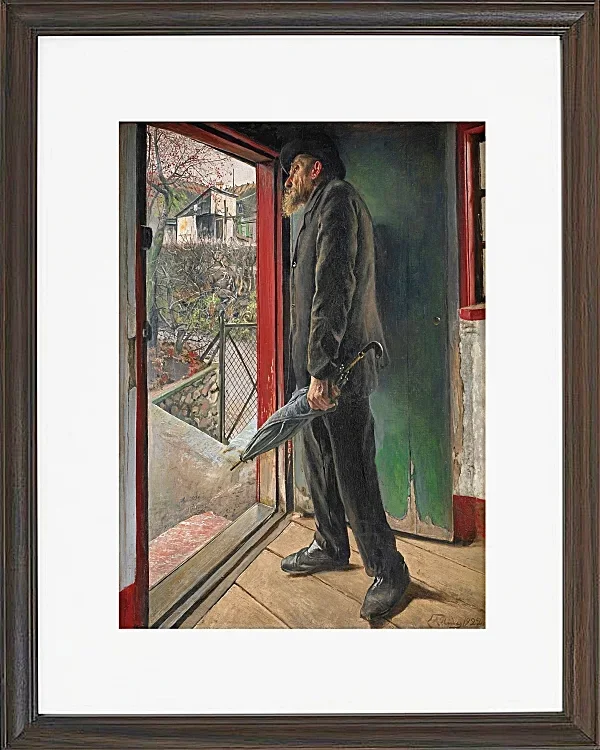 Laurits Andersen Ring – Hat es aufgehört zu regnen 1922 | Giclée Kunstdruck gerahmt