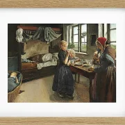 Laurits Andersen Ring – Interieur vom Landsbyen Ring 1882 | Giclée Kunstdruck gerahmt