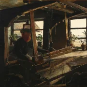 Laurits Andersen Ring – Interiør fra Hanehoved Huse 1900 | Indrammet giclée-kunsttryk