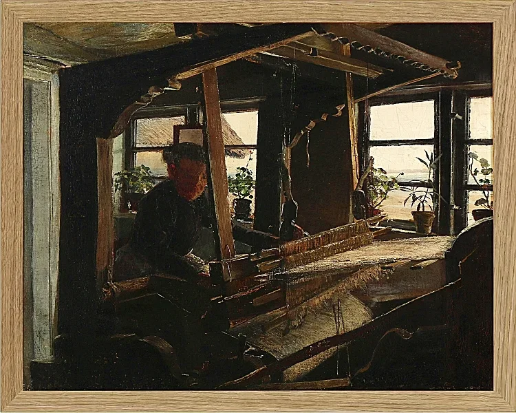 Laurits Andersen Ring – Interiør fra Hanehoved Huse 1900 | Indrammet giclée-kunsttryk