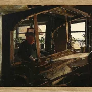 Laurits Andersen Ring – Interiør fra Hanehoved Huse 1900 | Indrammet giclée-kunsttryk