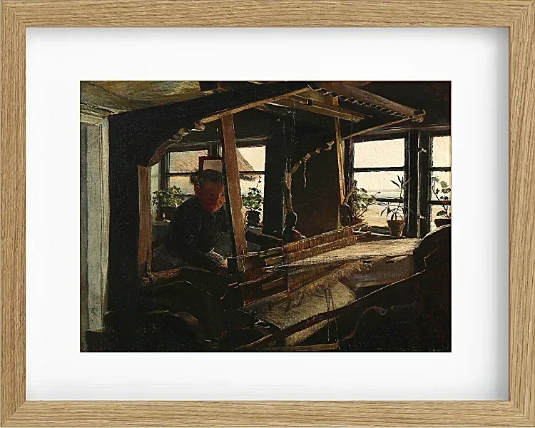 Laurits Andersen Ring – Interiør fra Hanehoved Huse 1900 | Indrammet giclée-kunsttryk