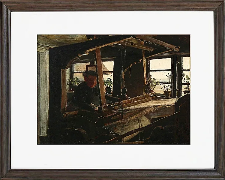 Laurits Andersen Ring – Interiør fra Hanehoved Huse 1900 | Indrammet giclée-kunsttryk