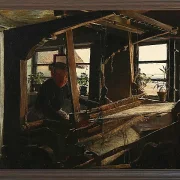 Laurits Andersen Ring – Interiør fra Hanehoved Huse 1900 | Indrammet giclée-kunsttryk