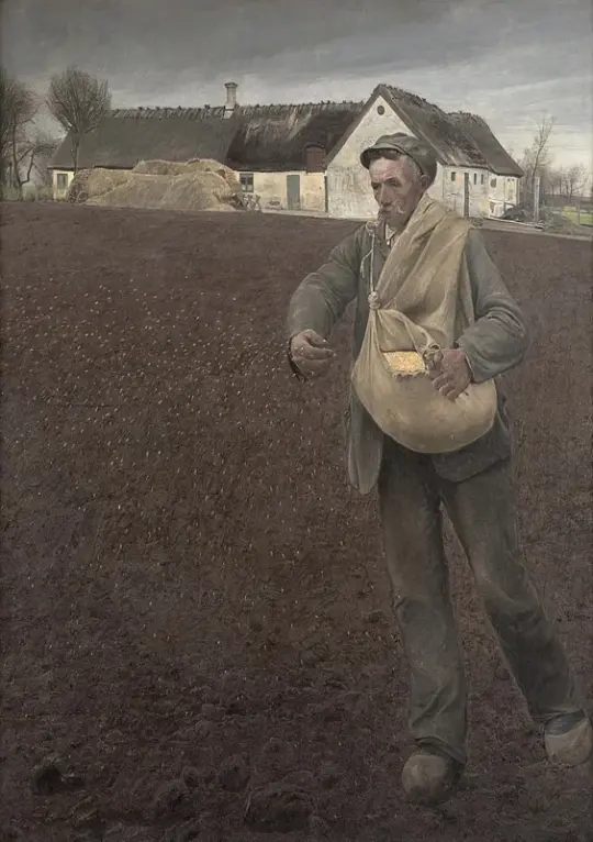 Laurits Andersen Ring | Sædemanden - 1910 | Indrammet kunsttryk | Realisme
