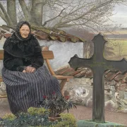 Laurits Andersen Ring – Kirkegård ved Fløng 1904 | Indrammet giclée-kunsttryk