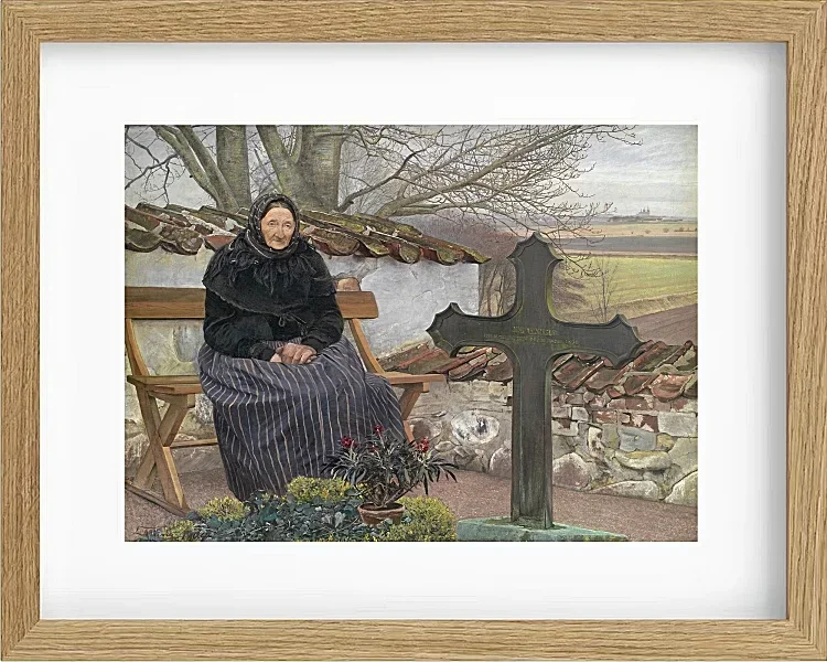 Laurits Andersen Ring – Kirkegård ved Fløng 1904 | Indrammet giclée-kunsttryk