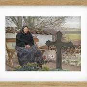 Laurits Andersen Ring – Kirkegård ved Fløng 1904 | Indrammet giclée-kunsttryk
