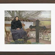 Laurits Andersen Ring – Kirkegård ved Fløng 1904 | Indrammet giclée-kunsttryk